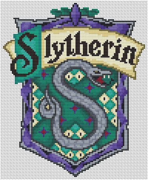 Slytherin Crest Pixel Art Harry Potter Perler Beads Cross Stitch Porn