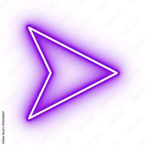 neon purple arrow icon arrow icon  transparent background stock