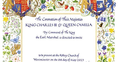 King Charles Coronation Invitations Incredible Hidden Detail In