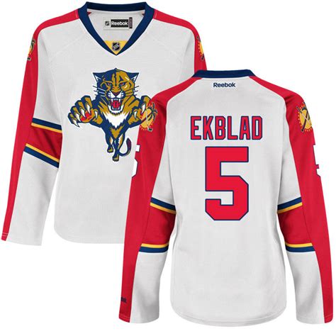 Reebok Florida Panthers 5 Aaron Ekblad Premier Away Nhl Jersey Womens