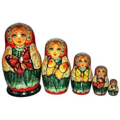 Butterfly Matryoshka Nesting Dolls