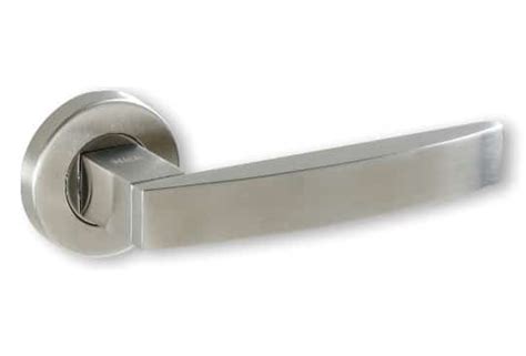 Mha CLASSIC Door Handle Brushed Stainless Steel Fino Ferramenta