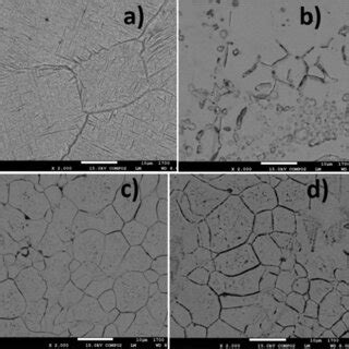 Sem Images Of Carburized Mild Steel At A Ratio Of Pwsnp Cs Of A B