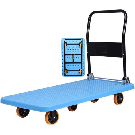 Folding Hand Cart Platform Trolley 500 Kg Capacity Platform Truck Multi