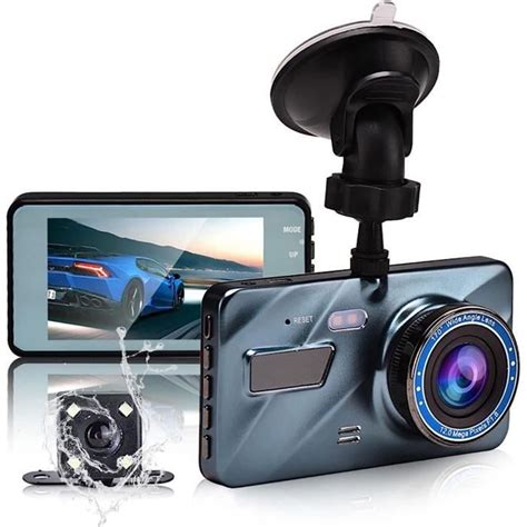 Dash Cam 1080P Full Hd Étanche 170 Grand Angle Dashcam Avant Et