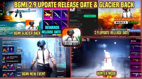 Finally Bgmi 29update Release Date😍glacier Back In Classic Crate🤔bgmi