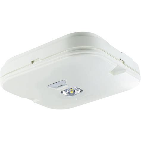 Integral Led Ip44 Emergency Surface Mount Downlight White Open Area 3w