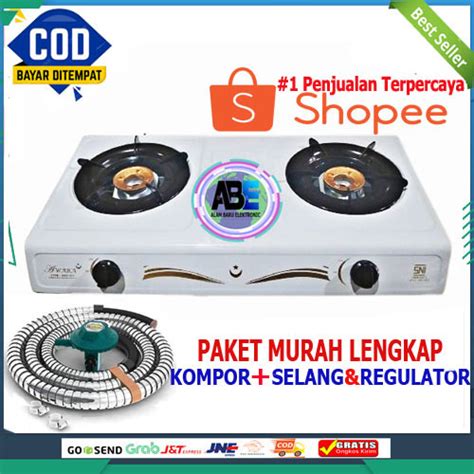 Jual PAKET Kompor Gas Awara Mayo 2 Tungku FREE SELANG REGULATOR