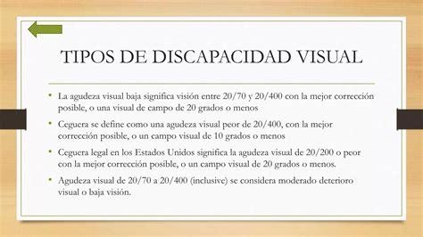 Discapacidad visual presentación Power Point PPT