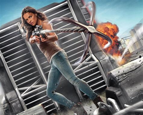 Check Out Michelle Rodriguezs Harpoon On New Poster For Fast And Furious Ride