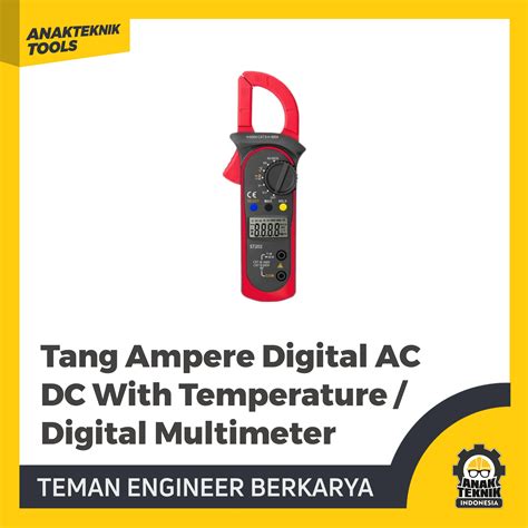 Tang Amper Ampere Digital Ac Dc With Temperature Digital Multimeter