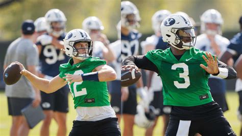 The Byu Quarterback Battle Will Extend Into Game Prep For Southern Illinois