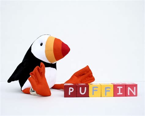 Rts Puffin Plush Birdie Ready To Ship Cuddly Puffin Soft Toy