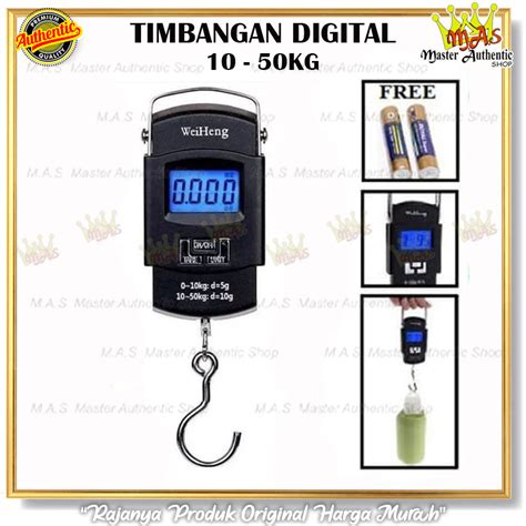 Jual Timbangan Gantung Digital Portable Scale WeiHeng WH A08 Kapasitas