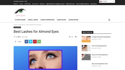 Best Lash Shape For Almond Eyes Beauty Tips