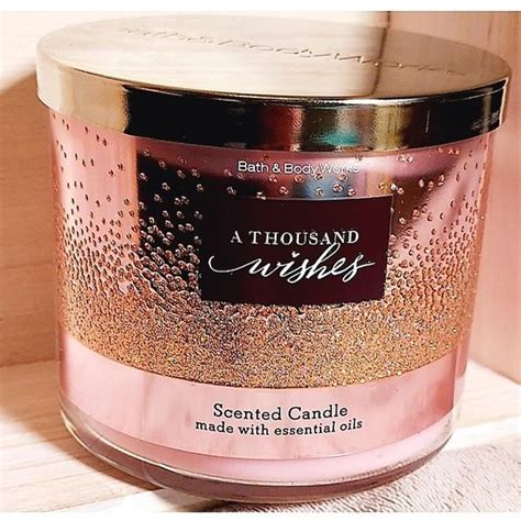 A THOUSAND WISHES Bath Body Works 3 Wick Scented Candle 14 5oz