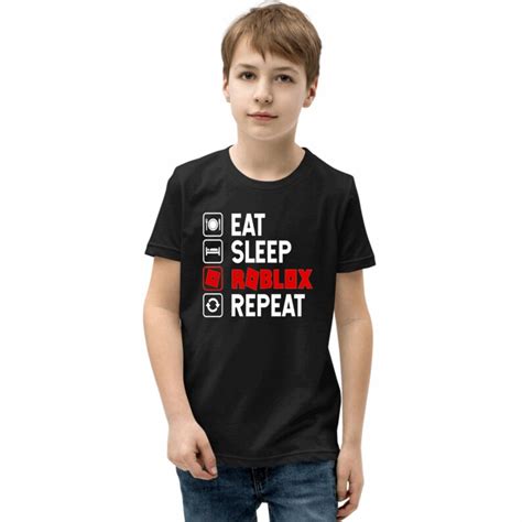 Roblox Shirt Birthday Tshirt Boy Girl Eat Sleep Shirt Etsy