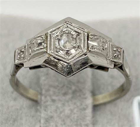 No Reserve Price Carats Or Jaune Platine Bague Catawiki