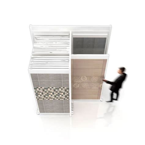 Tile Display Rack Open Insca Wooden Panel Backlit