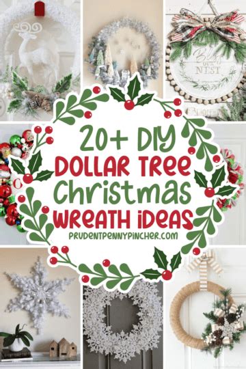 Diy Dollar Store Christmas Wreaths Prudent Penny Pincher