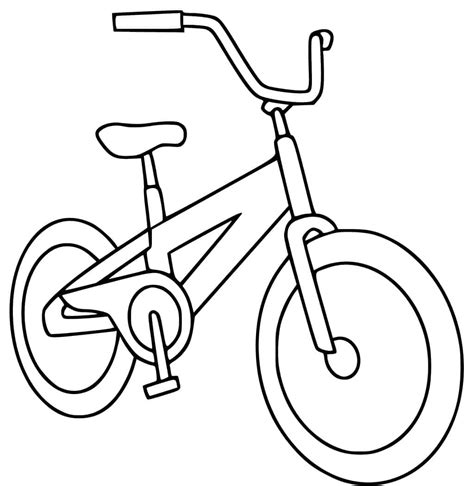 Dibujos De Bicicleta Sencilla Para Colorear Para Colorear Pintar E