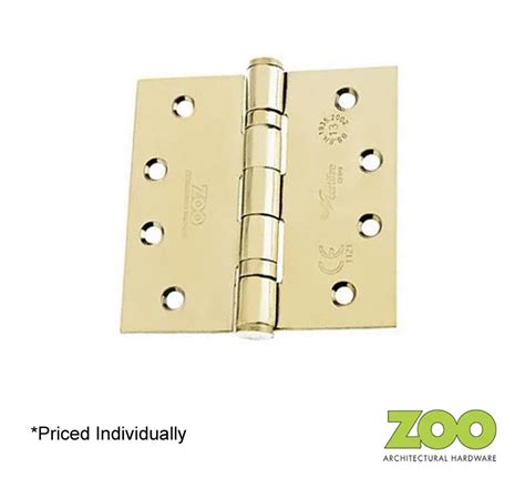 Grade 13 Ball Bearing Hinge Stainless Brass 102 X 102mm 4x4 Internal Door Hinges Silvers