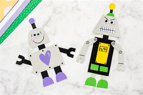 Paper Robot Craft - Made To Be A Momma