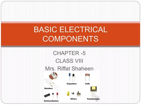 electrical components  pptx