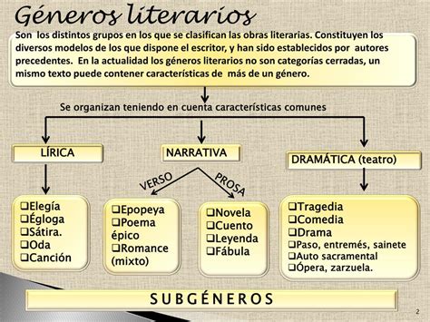 Ppt Los Géneros Literarios Powerpoint Presentation Free Download Id 3069840