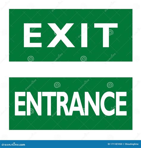 Entrance Exit Signages Laminated A4 Size Ubicaciondepersonas Cdmx