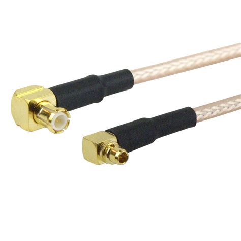 Ra Mcx Plug Male To Ra Mmcx Plug Male Cable M17 113 Rg316 Coax Up To 3 Ghz In 24 Inch