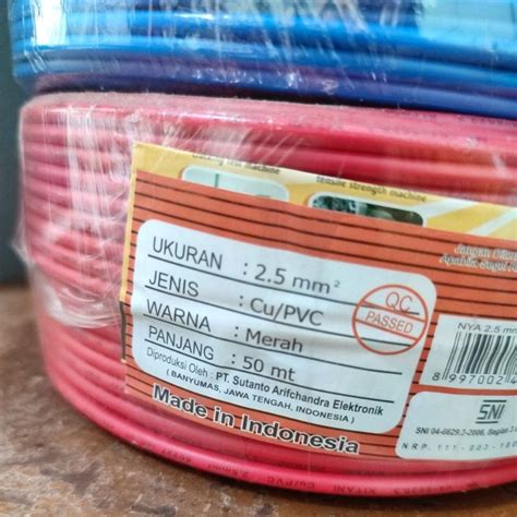 Jual Kabel Kawat Nya Mm Harga Meter Kitani Tembaga Murni Sni