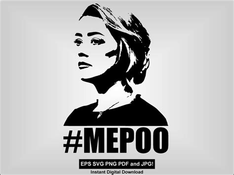 Amber Heard Poop Mepoo Svg Johnny Depp Cricut Silhouette Etsy Israel