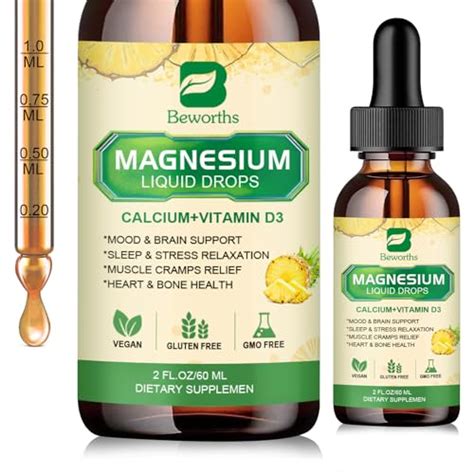 Magnesium Glycinate 500mg Complex Magnesium Liquid Drop With Magnesium