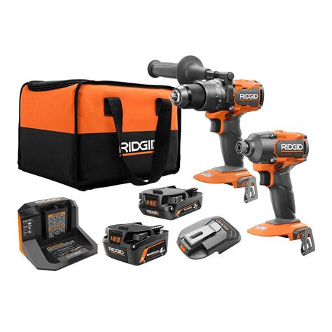 Ridgid 18v Brushless Cordless 1 2 In Drill Driver Kit With 2 0 Ah Max