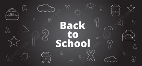 Back To School Background, Background, Back To School, Hand Drawn ...