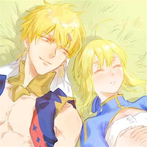 Saber X Gilgamesh Fate Stay Night Series Fate Stay Night Anime Manga