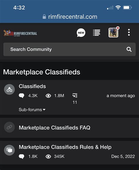 Marketplace Classifieds FAQ Forum Added | Rimfire Central Firearm Forum