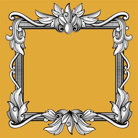 Premium Vector Decorative Victorian Frame