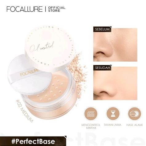 Jual Focallure Perfect Base Oil Control Loose Powder Bedak Tabur Oil