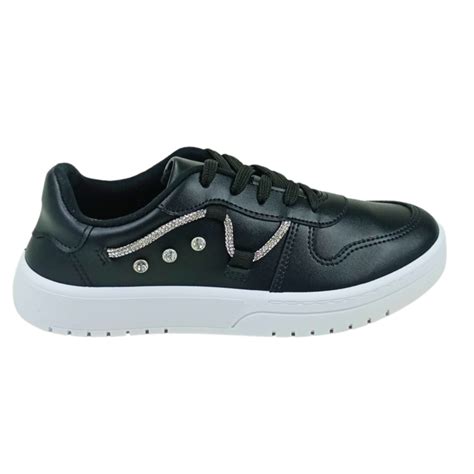 T Nis Casual Moleca Napa Sardenha Neo Preto Feminino Preto