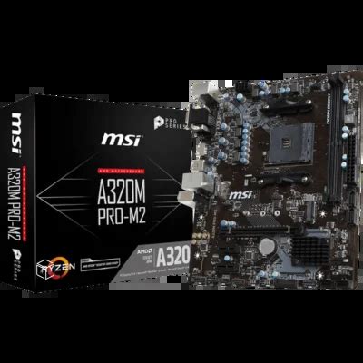 MSI A320M A PRO MAX AMD AM4 Socket M ATX Motherboard For Ryzen 1st 2nd