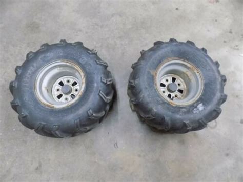 2002 Honda Recon 250 Es Rear Tires And Rims Wheels Bear Claw 250es 01