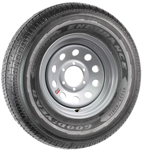 Goodyear Endurance St23580r16 Lre Radial Tire On A 16x6 6 55 Silver