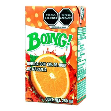 Bebida Boing Con De Jugo De Naranja Ml Bodega Aurrera