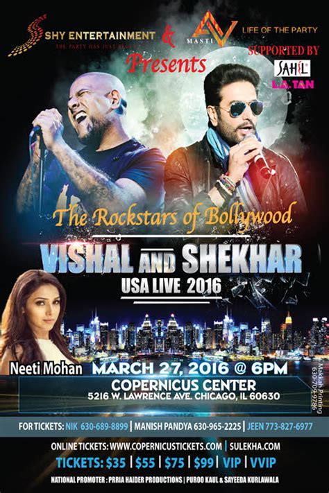 Vishal & Shekhar Live 2016 - Chicago Concert