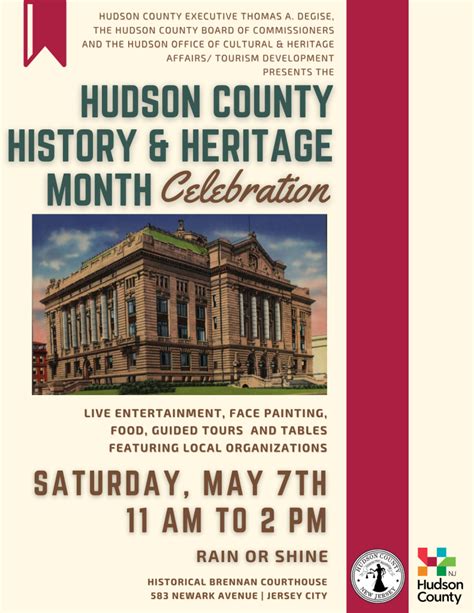 Hudson County History & Heritage Month Celebration - Hudson County