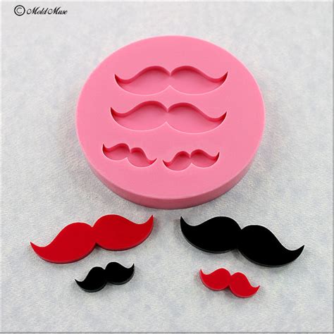 Mustache Moustache Mold Silicone Mould Resin Polymer Clay Pmc Etsy