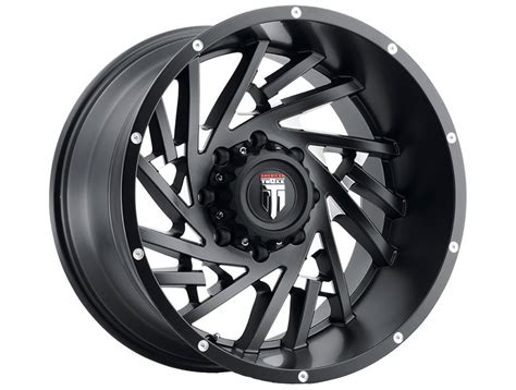 American Truxx Milled Matte Black AT 161 Web Wheel ATR AT161 2185M 24