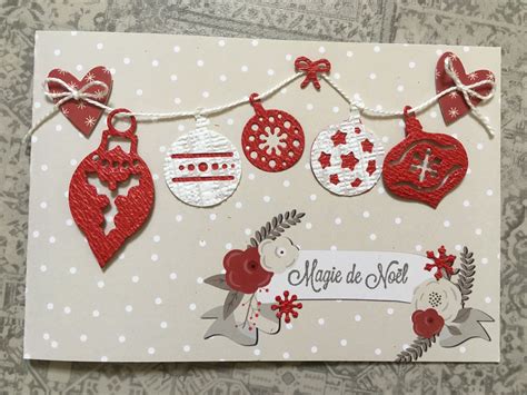 Carte De Vœux Scrapbooking Noël Bonne Année Décoration De Noël